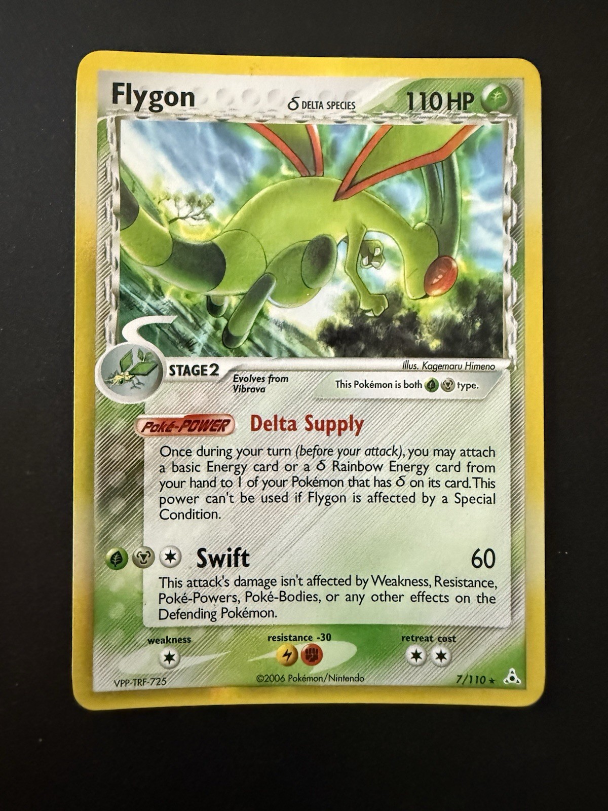 Pokemon TCG Holon Phantoms Flygon 7/110 - Holo Near Mint+