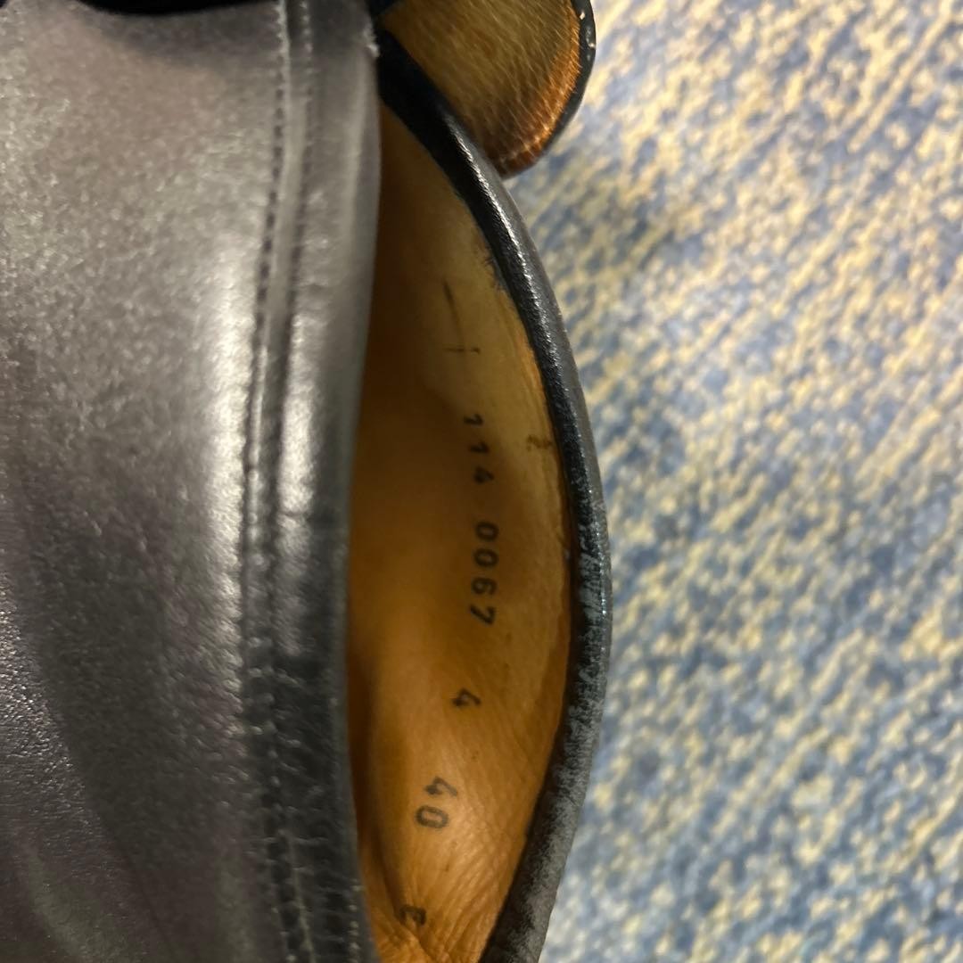 GUCCI Short Boots Loafers Shoes Horse Bit EU 38 US 8 Leather Black Authentic thumbnail 6