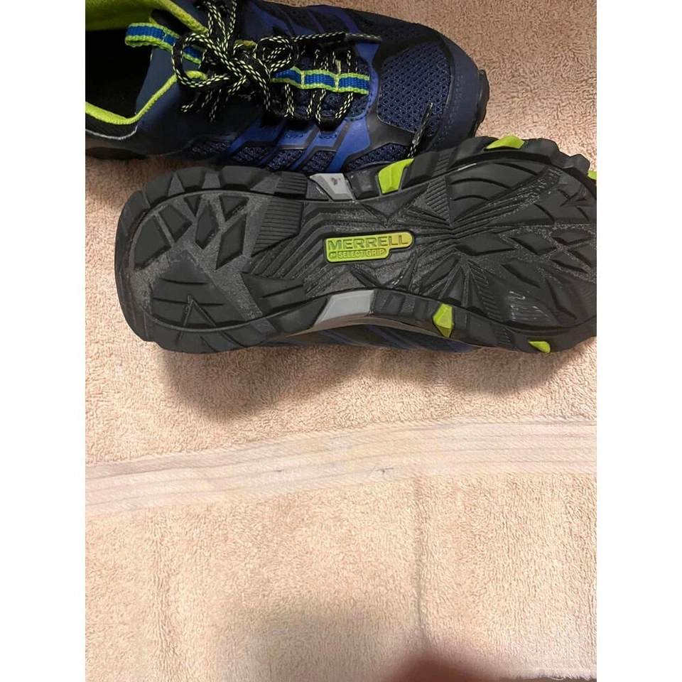 Zapatillas de Trail Running Merrell para Mujer - Azul y Lima Foto 3 de 4