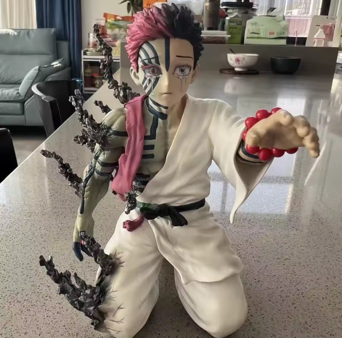 13cm Demon Slayer Akaza Hakuji Anime Figure Model Doll Action Figurine