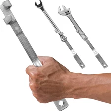 Wrench Extender Tool Bar - Heavy Duty Wrench Leverage Tool for Hard-To-Reach Fas