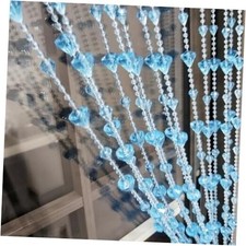 Beaded Curtain Doorways Acrylic Hanging Door Beads String Curtains Dark Blue