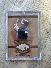 Rafael Furcal 2001 Sp Game Bat Piece of the Action International Atlanta Braves