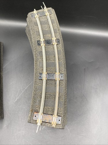 Vintage American Flyer Rubber Roadbed Train Track 12 Curved 6 Straight - Imagen 7 de 9