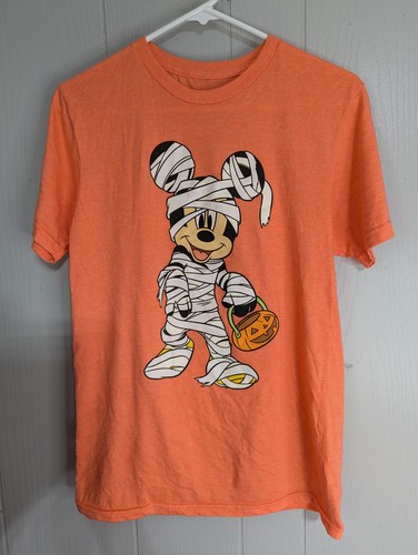 Disney Mickey Mouse Mama mit Kürbis Korb Halloween orange S T-Shirt