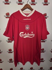 Liverpool Mens Large 2002 - 2004 Home Football Shirt Carlsberg Classic Vintage
