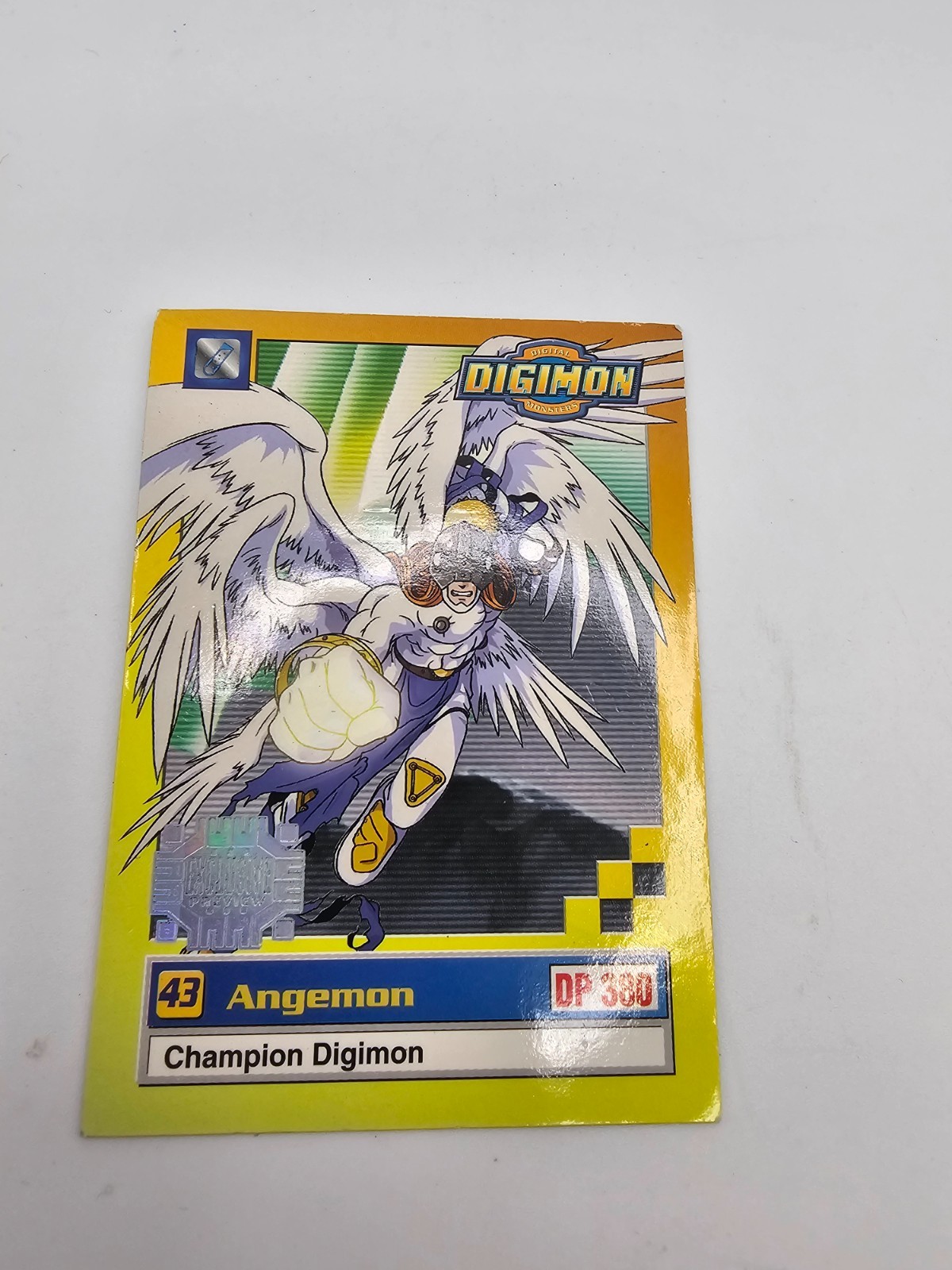 Digimon Card Angemon 43 DP 300 Champion Holo 33 of 34 Vintage Bandai