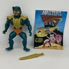 Vtg 1981 He-Man Merman Figure MOTU Strap Green Belt Taiwan Comic Perfect Paint