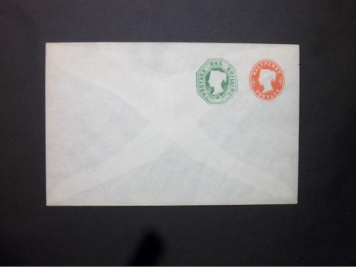 GB Postal Stationery STO 1893 QV 1/2d + 1s embossed compound Envelope H&B ESC111