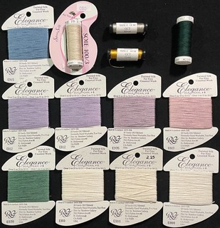 13xNeedlepoint/Embroidery THREAD RG Elegance/ AC Soie 100/3 Couching silk GS137