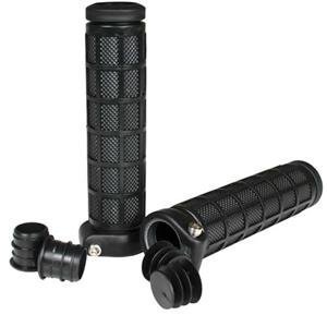 NEW ODI Rouge lock grips Yamaha Warrior 350 YFM350 Black with red clamps 130mm