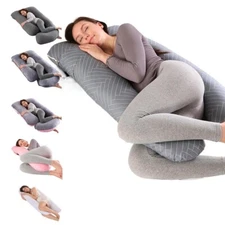 Pregnancy Pillows for Side Sleeping U Shaped Maternity Soft Body Pillow