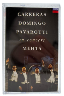 MC Carreras Domingo Pavarotti Mehta in Concert Kassette Tape - Decca (C) 1990
