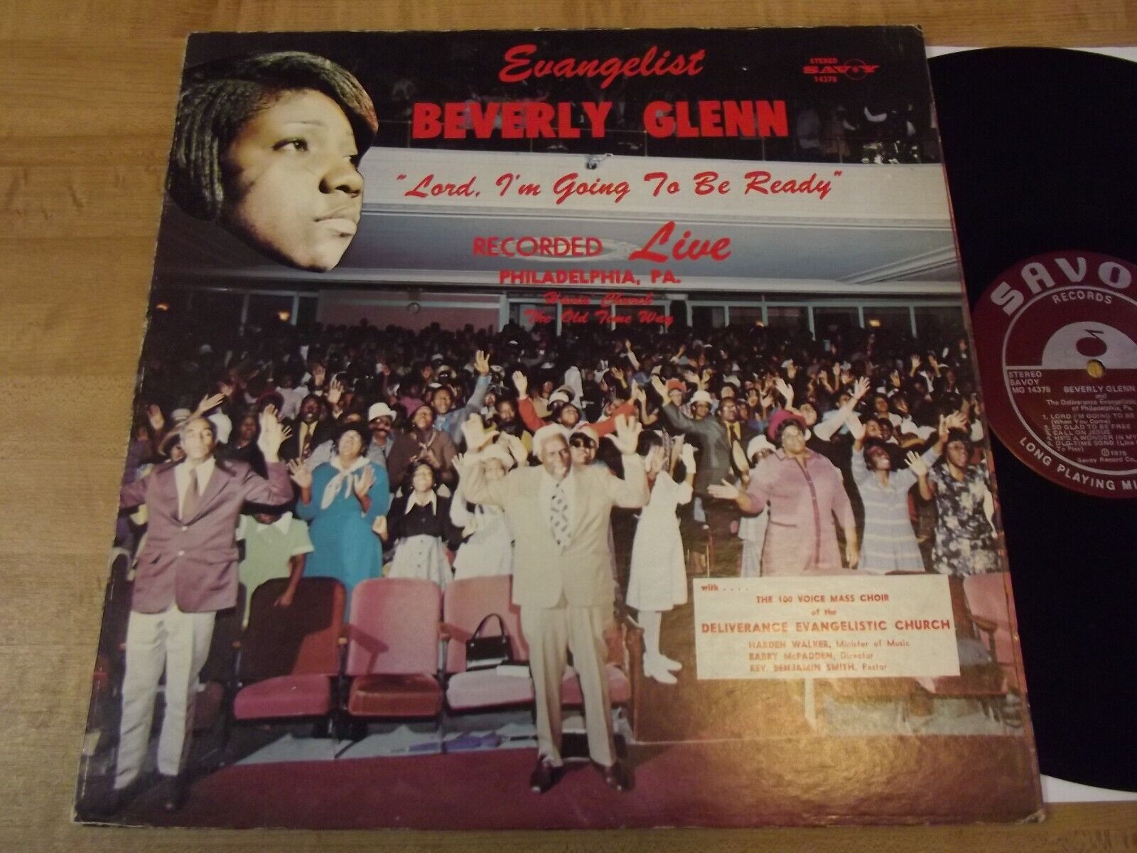 BEVERLY GLENN - LORD I'M GOING TO BE READY LP RARE 1975 US SAVOY, GOSPEL SOUL