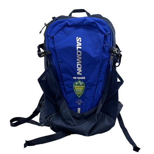 Salomon Backpack Trailblazer 30 Blue Running Padded Lined Hiking Camping Travel