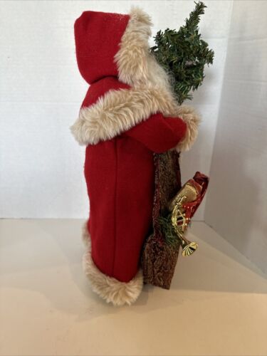 Vintage Old World Santa Claus 15”Tall Christmas Decoration Red Robe Beautiful #5 - Picture 6 of 11
