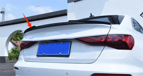 Rear Trunk Spoiler V Style Wing For 2021-2023 Audi A3 S3 Sedan Unpainted - Picture 1 of 5