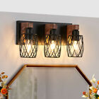 Farmhouse Metal Black 18' Vanity 3 Light for Bathroom Mirror Wall Lamp Fixture