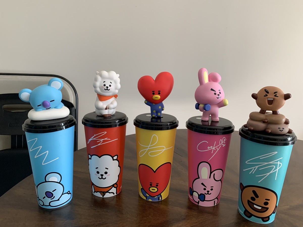 LIMITED EDITION MBO CINEMA BOTTLE TUMBLER BTS X BT21 X MBO TOPPER