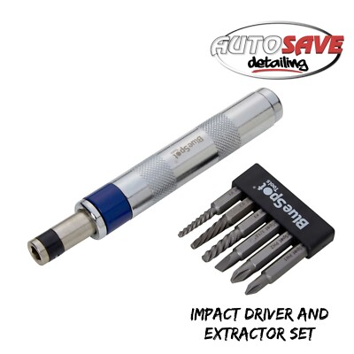 BlueSpot - 1/4'' Impact Driver And Extractor Set