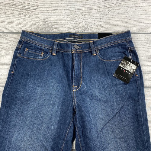 Liz Claiborne Axcess Relaxed Jeans Women Size 8 Mid Rise Easy Fit Straight NEW - Picture 2 of 14