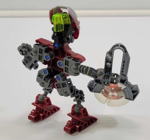 *B9) 2003 LEGO Bionicle Matoran of Metru Nui Mini Figure - Nuhrii - Red - Picture 4 of 12