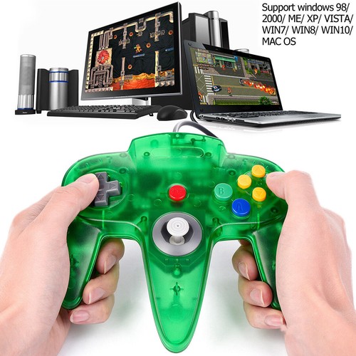 For Windows PC Linux Raspberry Pi Wired N64 USB Controller Gamepad Joystick AU - Picture 2 of 78