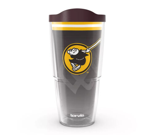 SAN DIEGO PADRES, 24oz DOUBLE WALL, TUMBLER FROM TERVIS WITH LID INCLUDED