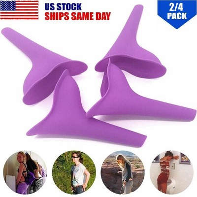 Portable Female Women Urinal Toilet Funnel Camping Travel Stand Outdoor Pee Kit