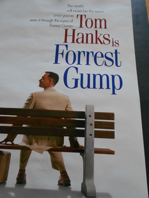 Original Authentic 1994 FORREST GUMP MOVIE THEATER POSTER Double Sided