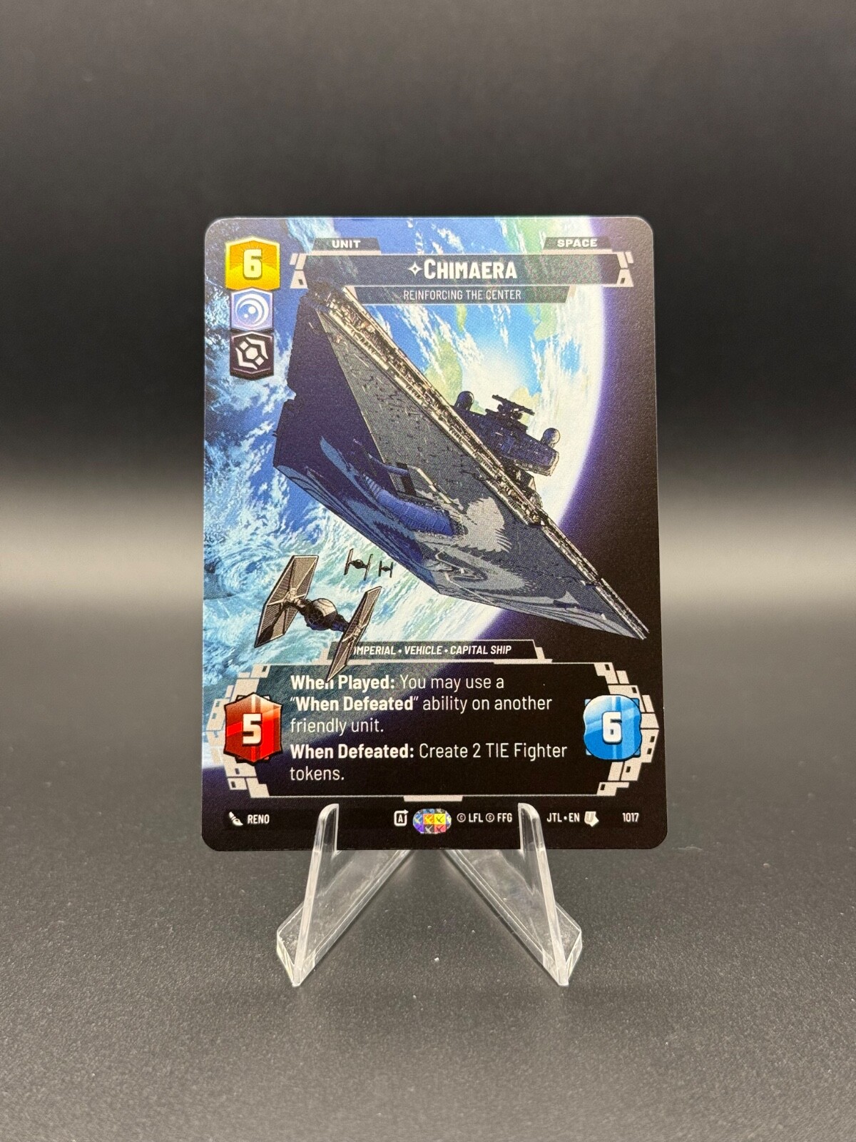 Star Wars Unlimited JTL - Chimaera - Prestige - 1017 - Uncommon - NM