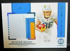 Hunter Henry 2020 Panini Encased#19/35 Substantial Large 3Clr Patch!Chargers TE