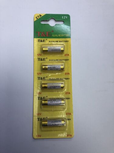 5 Stück/Pack 12 V Alkalibatterien 27A für Fernbedienung, Türglocke UK VERKÄUFER - Bild 2 von 2