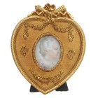 Small Antique Heart Picture Frame Mini Vintage Ornate Photo Frame Home Decor