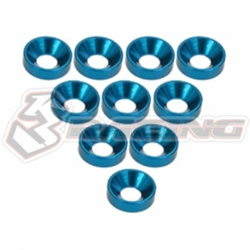 3RACING 3RAC-WC3 Aluminium M3 Countersink Washer 10pcs 1/10 RC TOURING CAR BUGGY - Picture 3 of 12