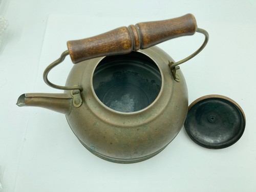 Vintage Copper Revere Teapot Wood Handle - Picture 5 of 6