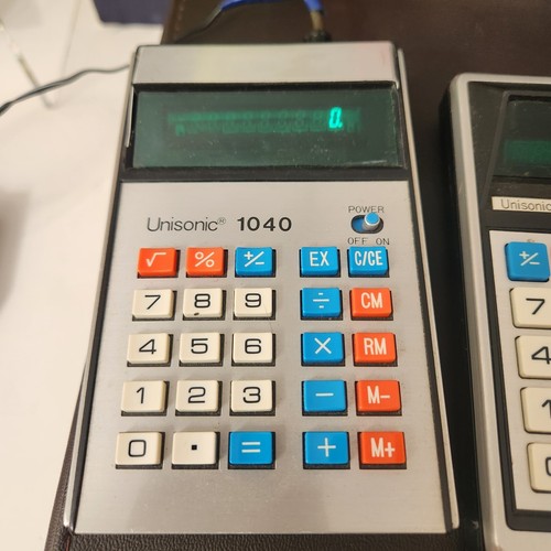 2 Vintage Unisonic Calculators 840 & 1040 w power cord - Picture 2 of 11