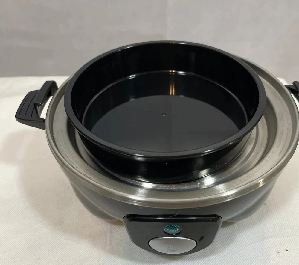 New Dash Rapid Black Egg Cooker with 6-Egg Capacity in Opened Box