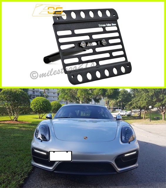 Porsche Cayman 981 for 1416 Front Bumper Tow Hook Mount License Plate Bracket eBay