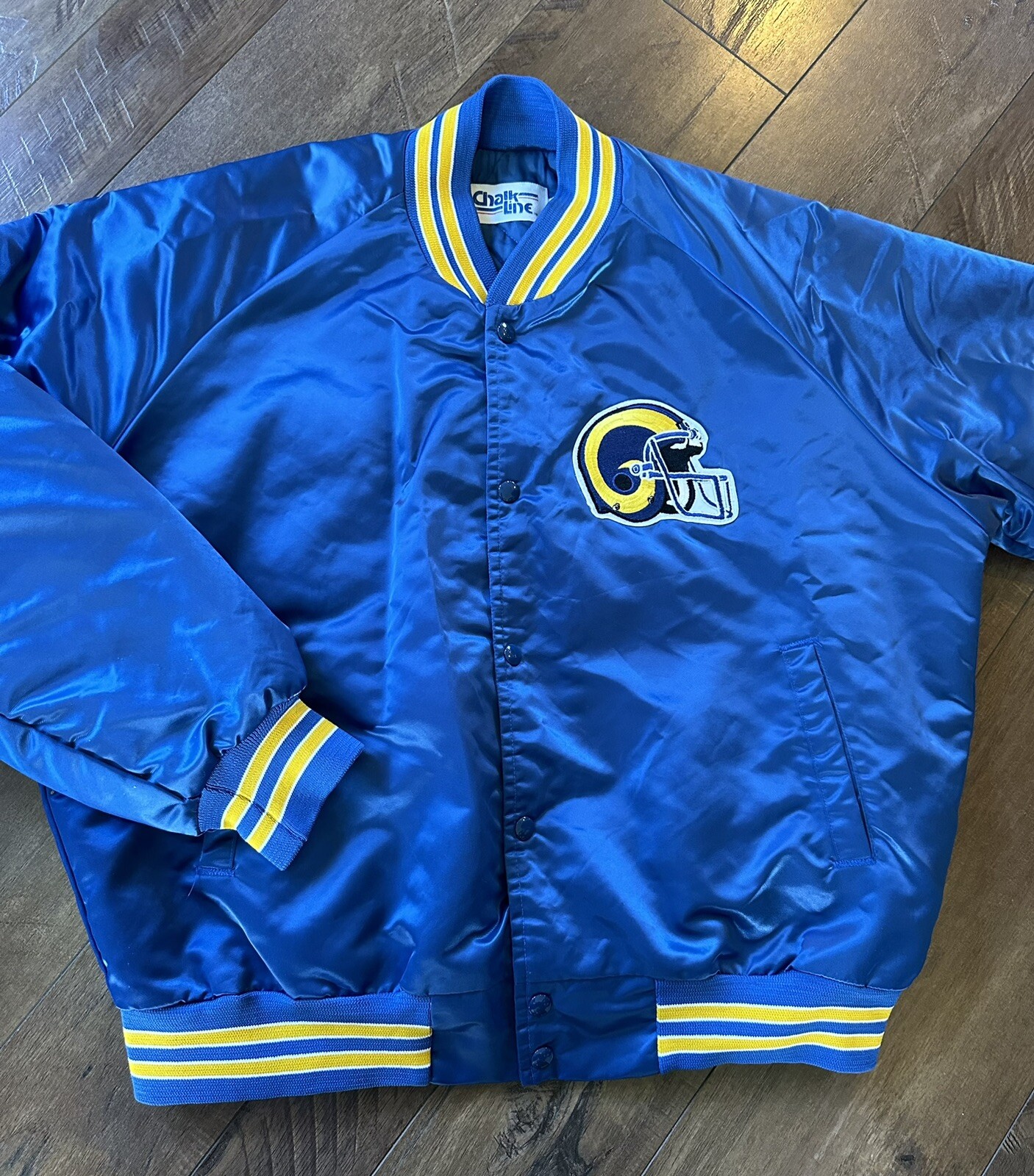 Vintage! Chalk Line LA Rams Bomber Jacket! (Mens XL) eBay