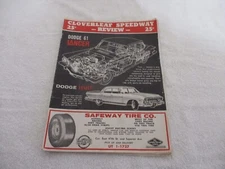 1960 CLOVERLEAF SPEEDWAY RACING PROGRAM VALLEY VIEW OHIO  PAVED OVAL TRACK