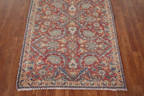 Vintage Floral Sarouk Traditional Hand-knotted Hallway Runner Rug 3' 4" x 13' 0" - Bild 5 von 12
