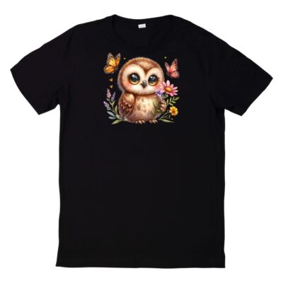 Cute Animal With Wildflowers T Shirt