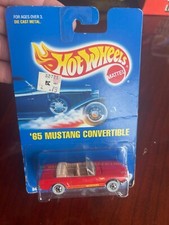 HOT WHEELS RARE 1991 '65 MUSTANG CONVERTIBLE RED #162
