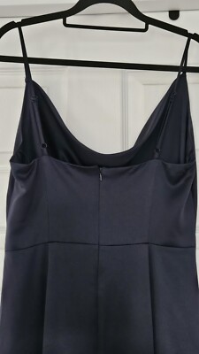 Lipsy Navy Fishtail Cowl Neck Maxi Dress - UK 12 - Good Condition | eBay UK