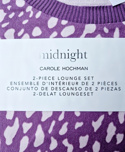 Carole Hochman Women's 2-piece Pyjamas Lounge Set Long Sleeve Tee Joggers Size M - 第 6/9 張圖片