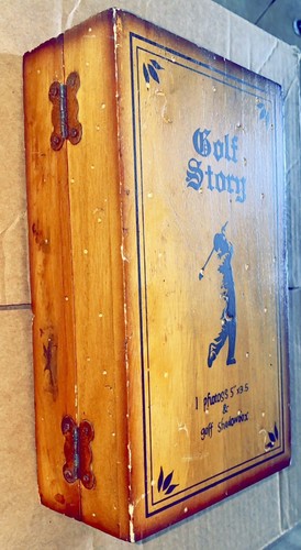 Golf Story Golf Shadow Box With 5” X 3.5 Picture Frame (Clock Is Not Working) - Picture 8 of 11
