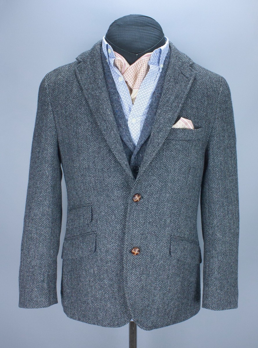 ジャケット・アウター SOFTHYPHEN HERRINGBONE TWEED JACKET SOFTHYPHEN ヘリンボーンツイードジャケット