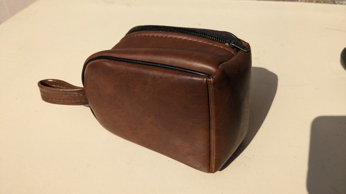 Vintage Kodak Camera Caddy - Brown Leather Pouch - Zippered - Nice - Fast Ship! - Picture 3 of 3