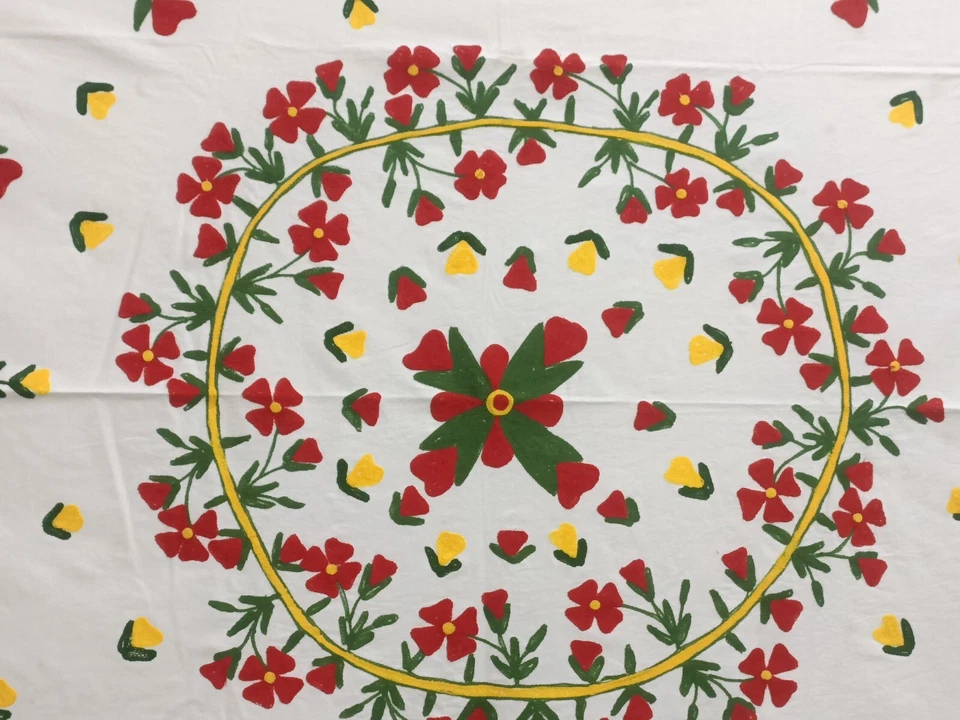 Cotton suzani bedspread for wall hanging ,tablecloth uzbek woolen embroidered - Image 3 of 3